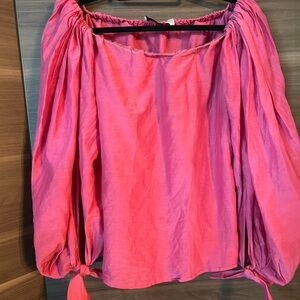 Yves Saint Laurent Vibrant Pink Blouse